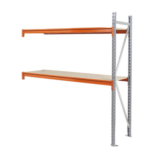 Aanbouwrek 2 niveaus incl. spaanplaat